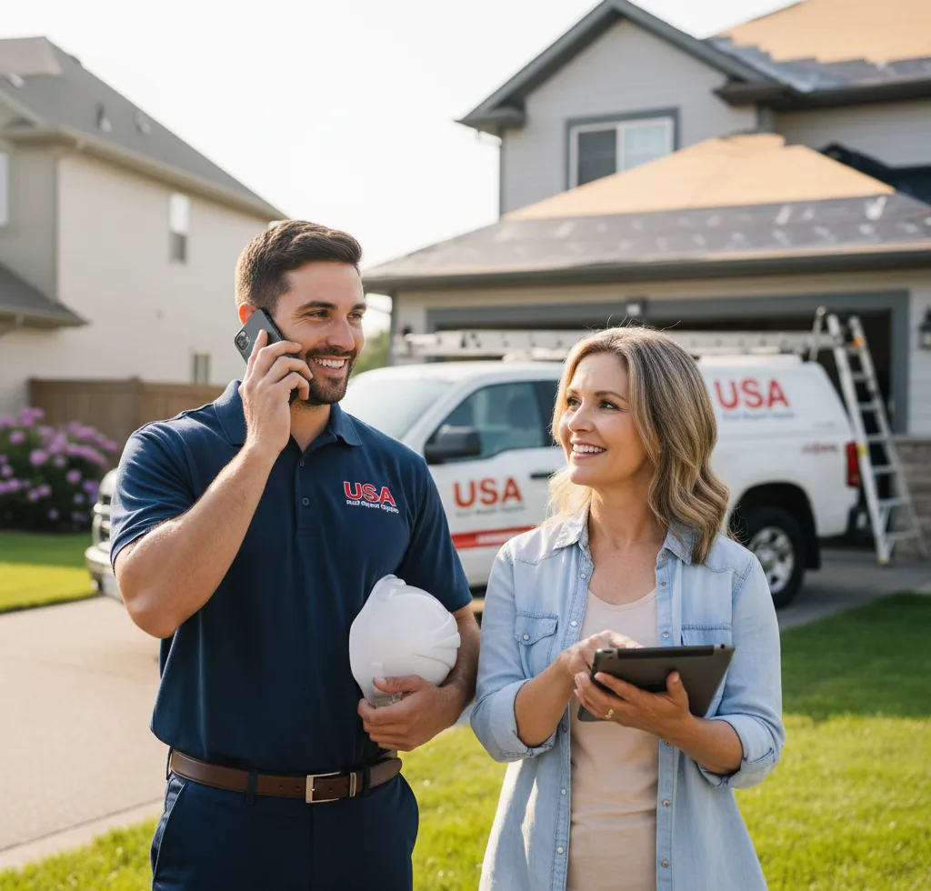 USA Roof Repair Experts customer support in Middlefield